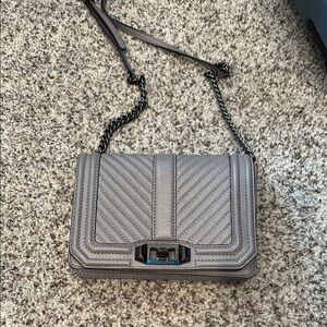 Rebecca Minkoff Gray Chevron Crossbody Bag